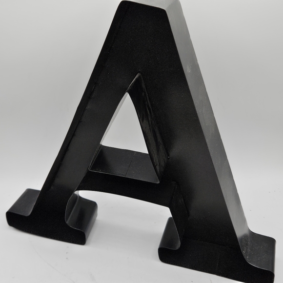 3D black letter A ☆Approximately 13"Wide by 12"High by 2"Deep - Picture 3 of 11
